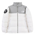 The North Face White & Gray Colorblock Puffer Jacket