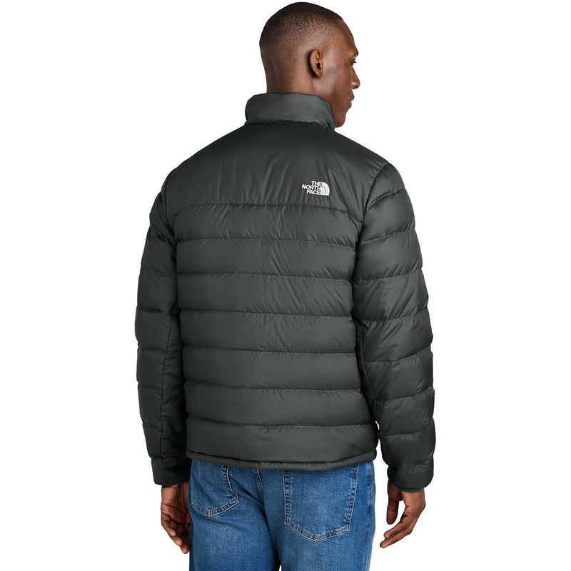 The North Face Black Chest-Zip Stand Collar Puffer Jacket