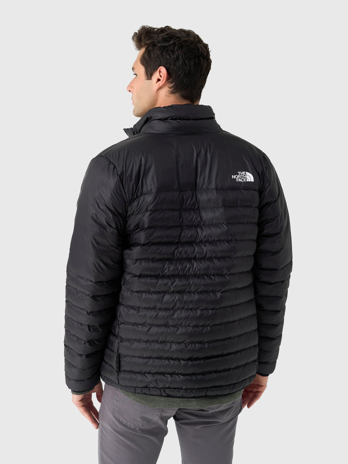 The North Face Black Narrow-Quilt Stand Collar Jacket