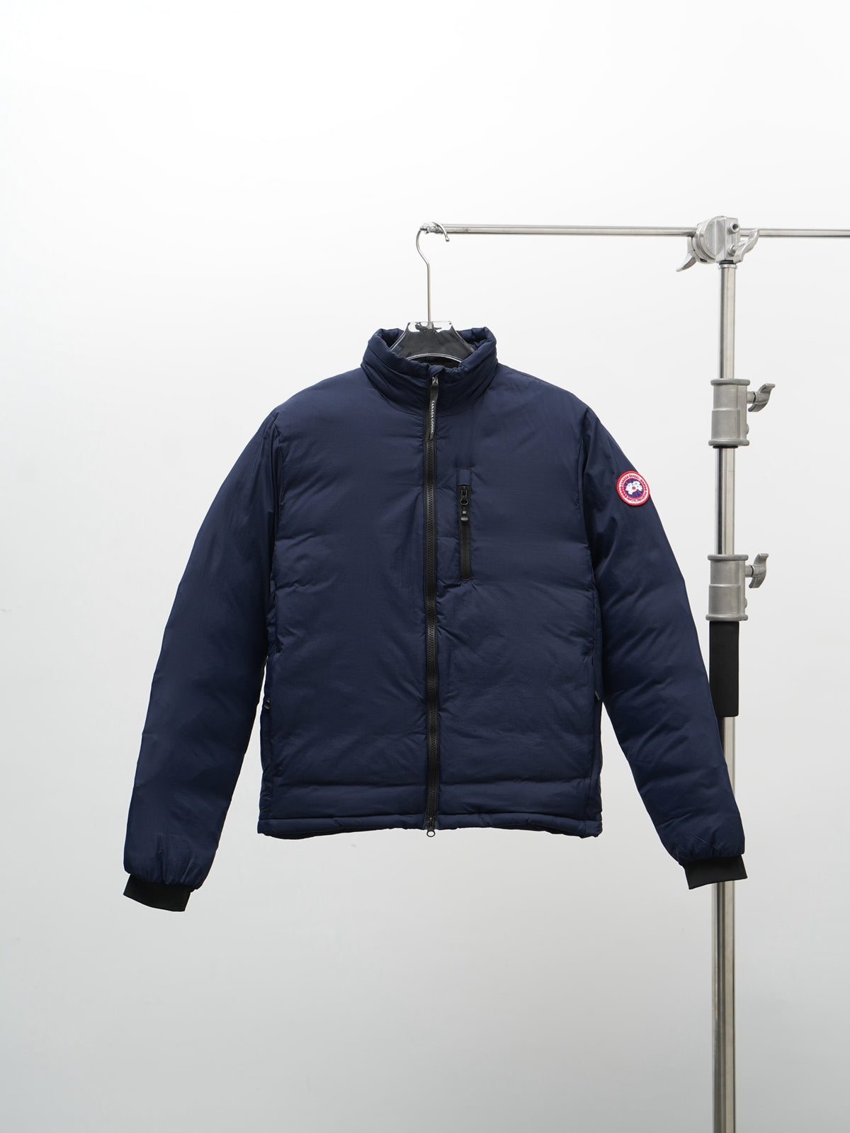 Canada Goose Navy Blue Chest-Zip Stand Collar Jacket