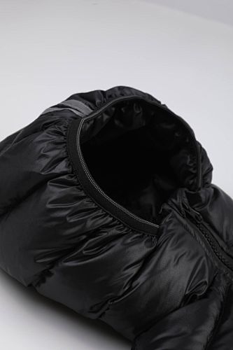 Canada Goose Black Stripe-Detail Hooded Puffer Jacket