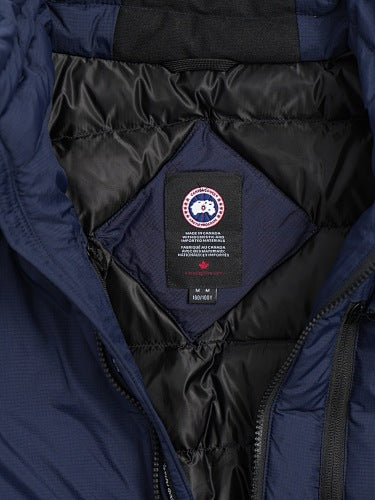 Canada Goose Navy Blue Chest-Zip Stand Collar Jacket