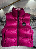 Canada Goose Fuchsia Glossy Quilted Puffer Vest