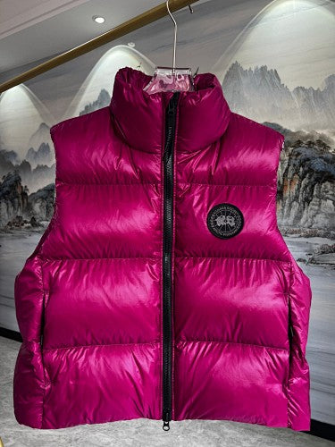 Canada Goose Fuchsia Glossy Quilted Puffer Vest