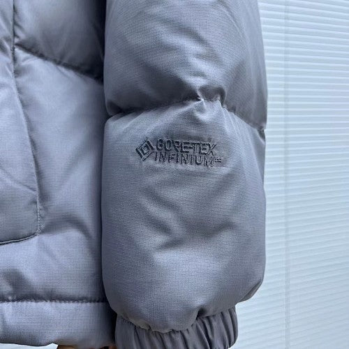 The North Face Slate Gray Hooded Puffer Jacket