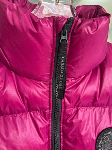 Canada Goose Fuchsia Glossy Quilted Puffer Vest