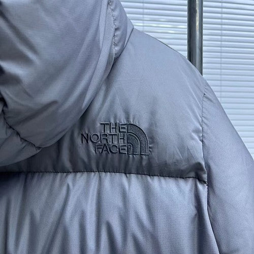 The North Face Slate Gray Hooded Puffer Jacket