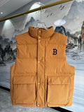 MLB Boston Red Sox Mustard Yellow Quilted Puffer Vest