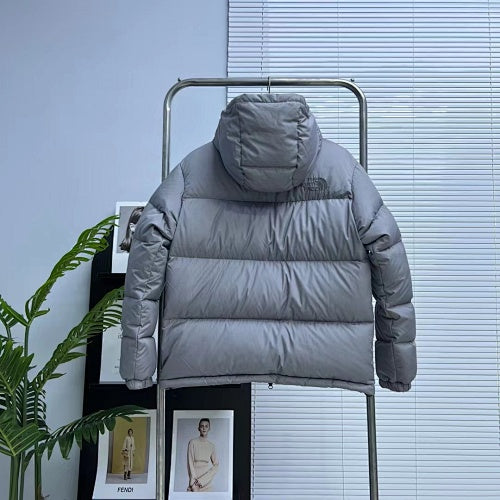 The North Face Slate Gray Hooded Puffer Jacket
