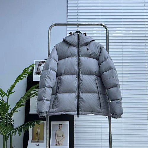 The North Face Slate Gray Hooded Puffer Jacket