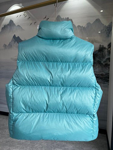 Canada Goose Aqua Blue Glossy Quilted Puffer Vest