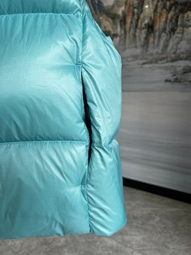 Canada Goose Aqua Blue Glossy Quilted Puffer Vest