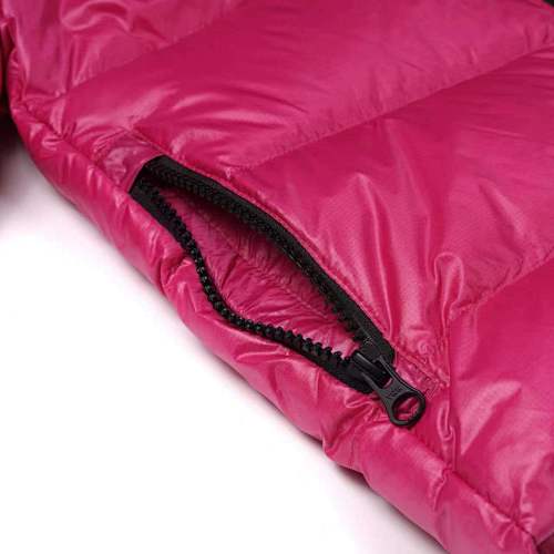 Canada Goose Fuchsia Stripe-Detail Hooded Puffer Jacket