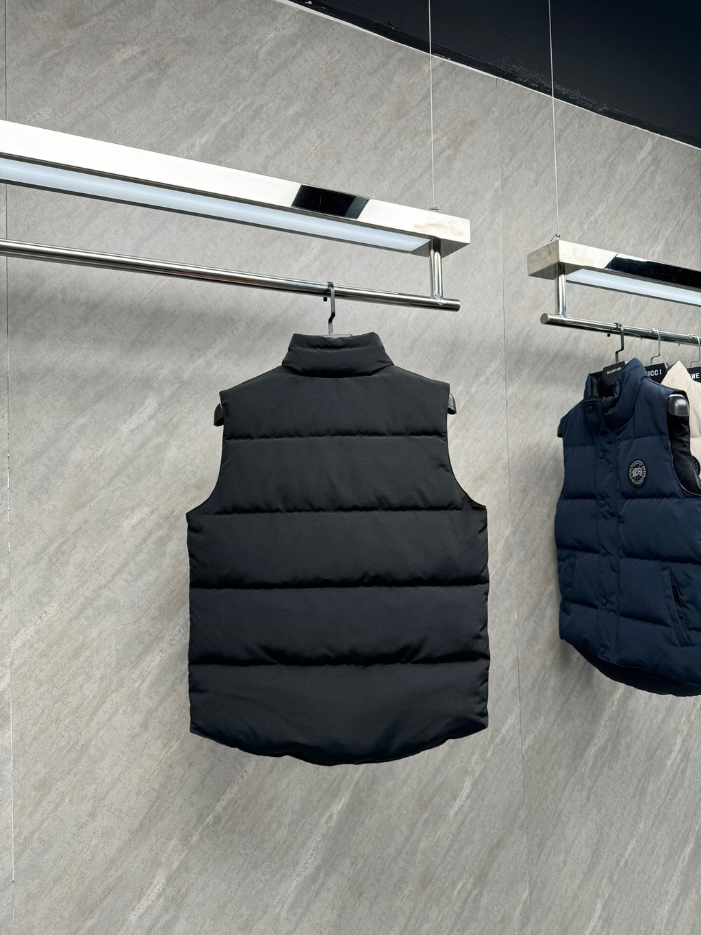 Canada Goose Black Stand Collar Quilted Puffer Vest