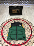 The North Face Green & Black Colorblock Puffer Vest