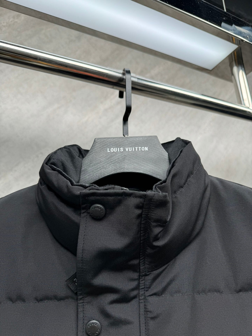 Canada Goose Black Stand Collar Quilted Puffer Vest