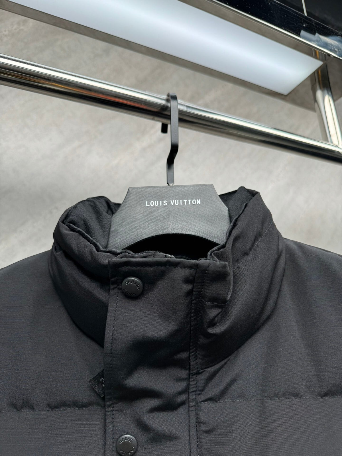 Canada Goose Black Stand Collar Quilted Puffer Vest