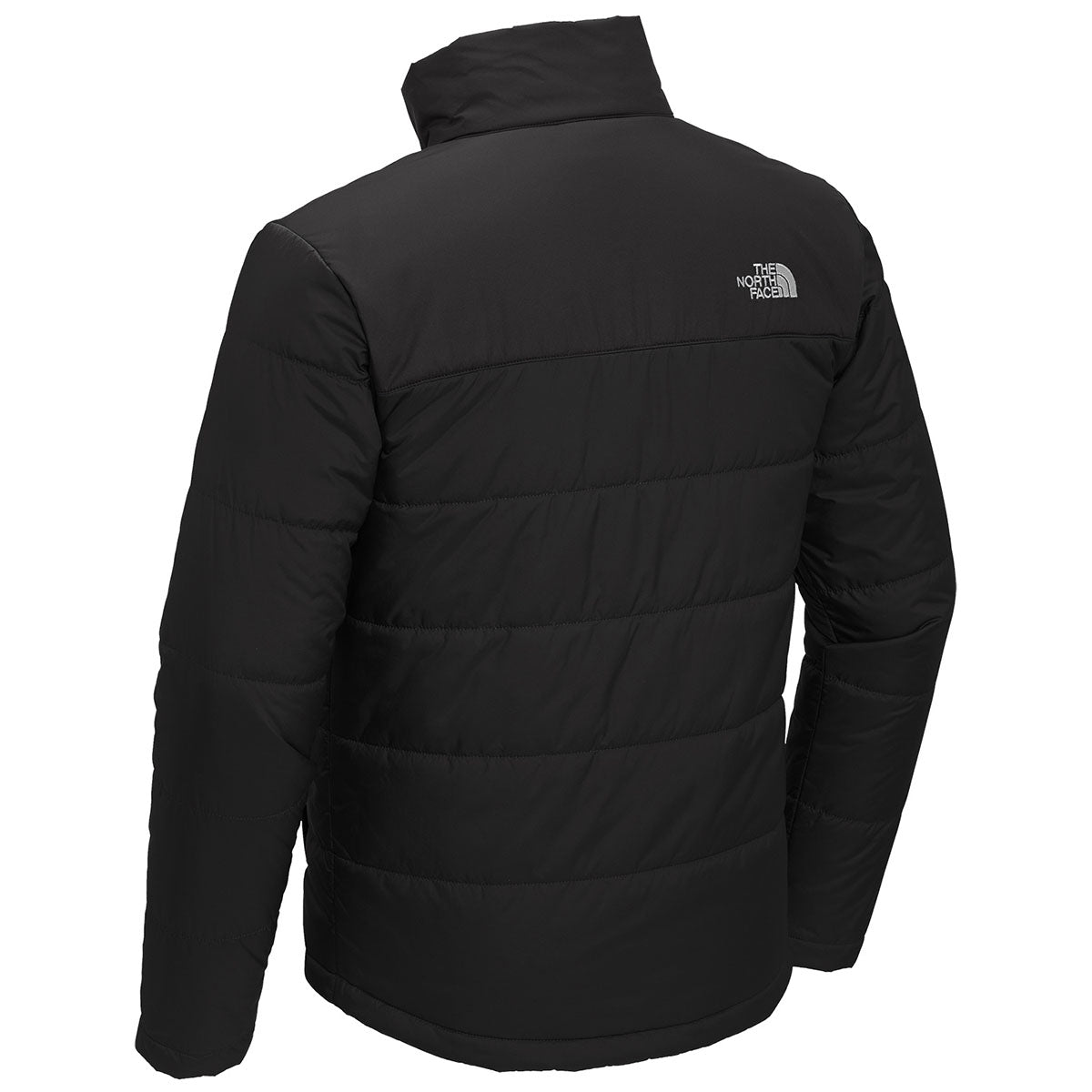 The North Face Black Stand Collar Quilted Jacket