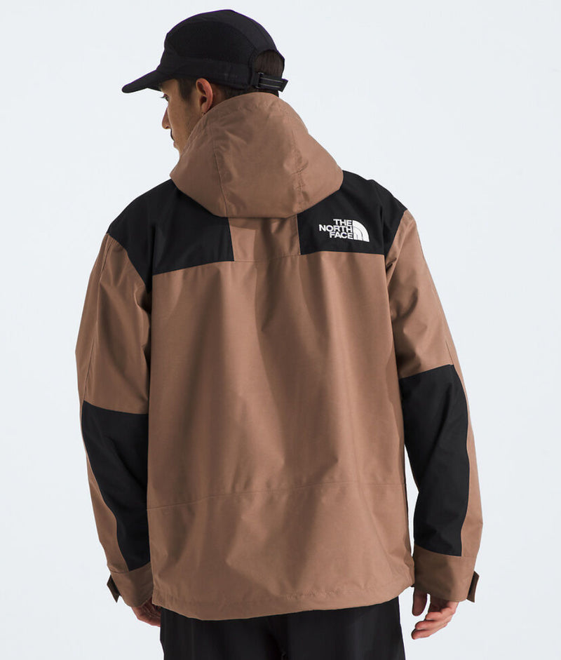 The North Face Tan & Black Colorblock Hooded Jacket