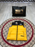 The North Face Yellow & Black Colorblock Puffer Vest