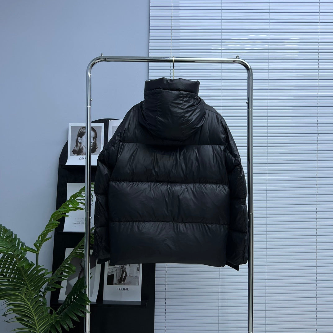 Canada Goose Black Logo Badge Hooded Puffer Jacket