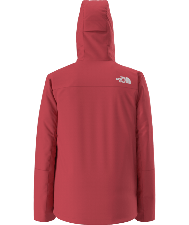 The North Face Coral Red Chest-Zip Hooded Jacket