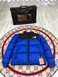 The North Face Royal Blue & Black Colorblock Puffer Jacket
