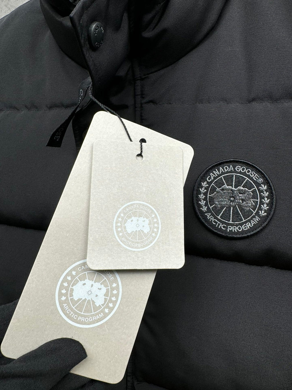 Canada Goose Black Stand Collar Quilted Puffer Vest
