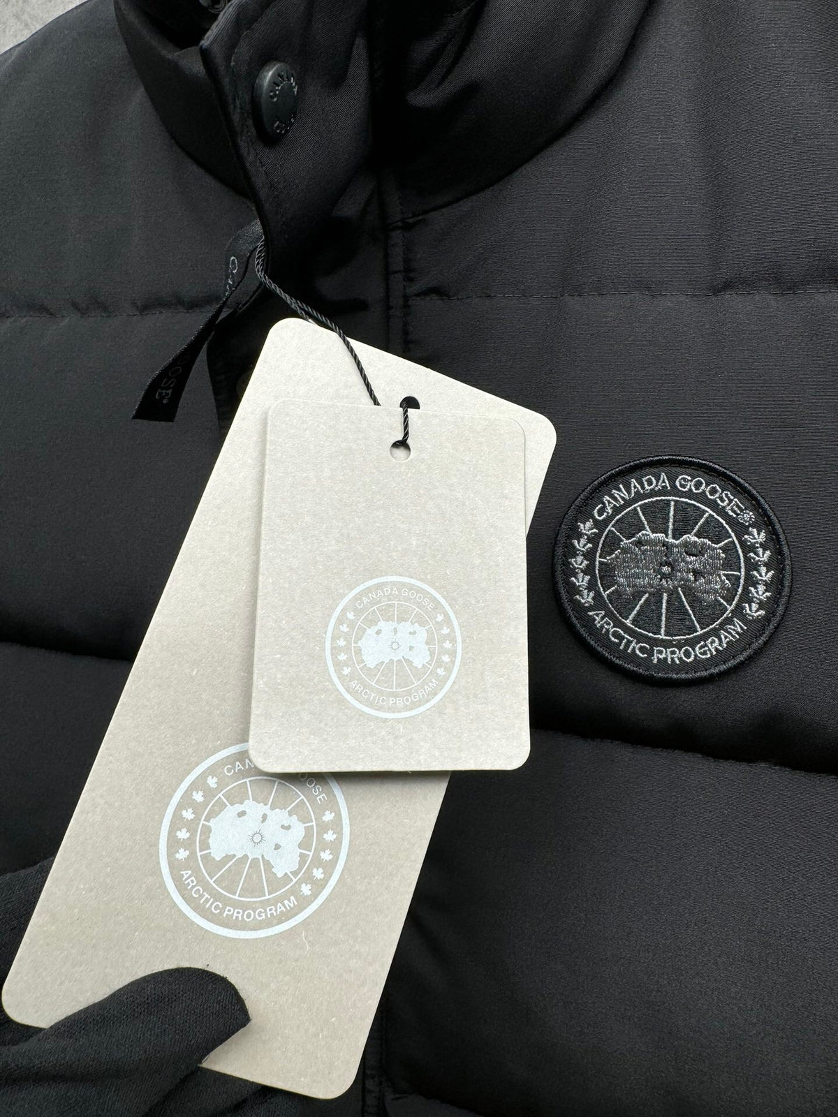 Canada Goose Black Stand Collar Quilted Puffer Vest