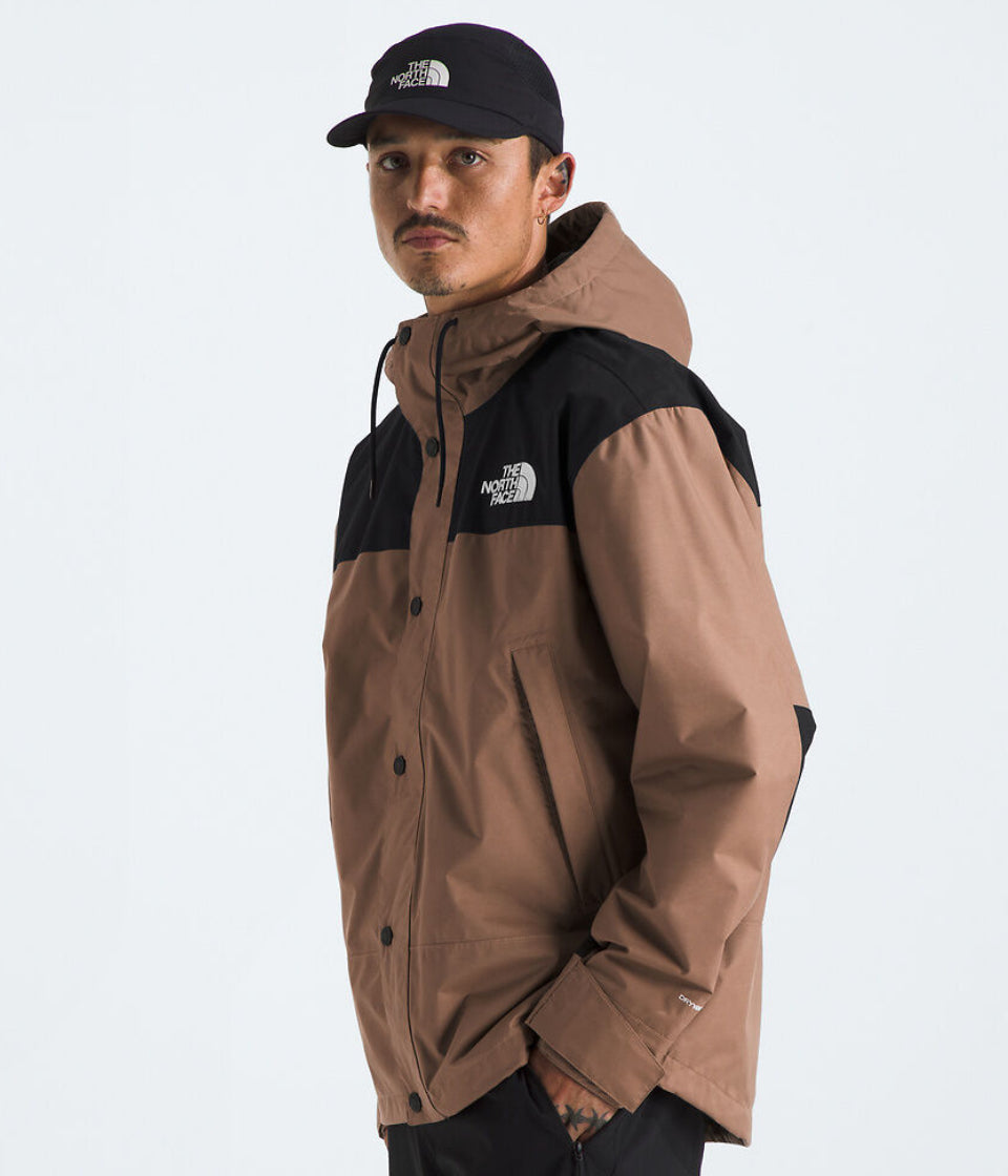 The North Face Tan & Black Colorblock Hooded Jacket