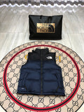 The North Face Navy Blue & Black Colorblock Puffer Vest