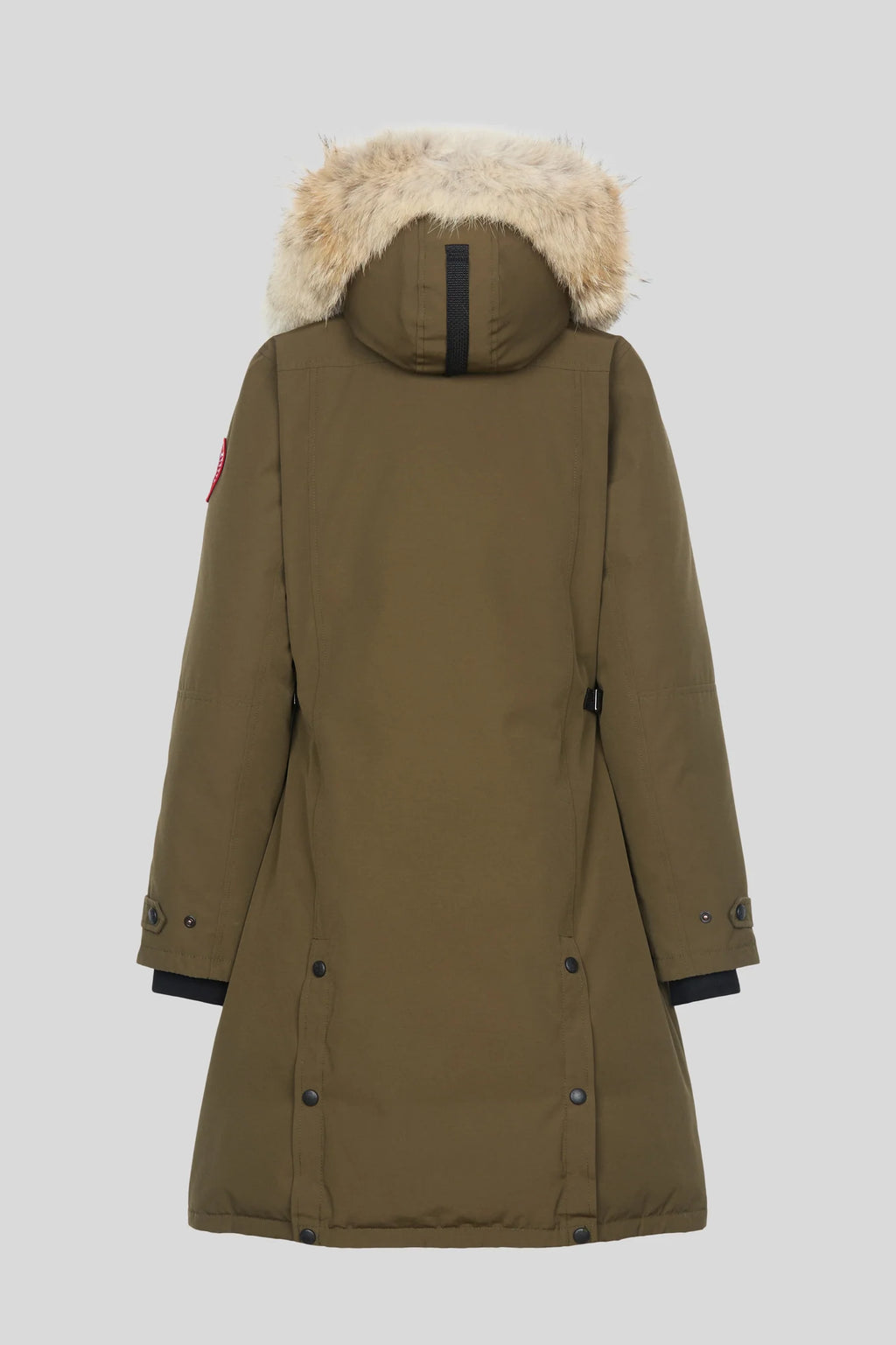 Canada Goose Olive Green Hooded Long Parka