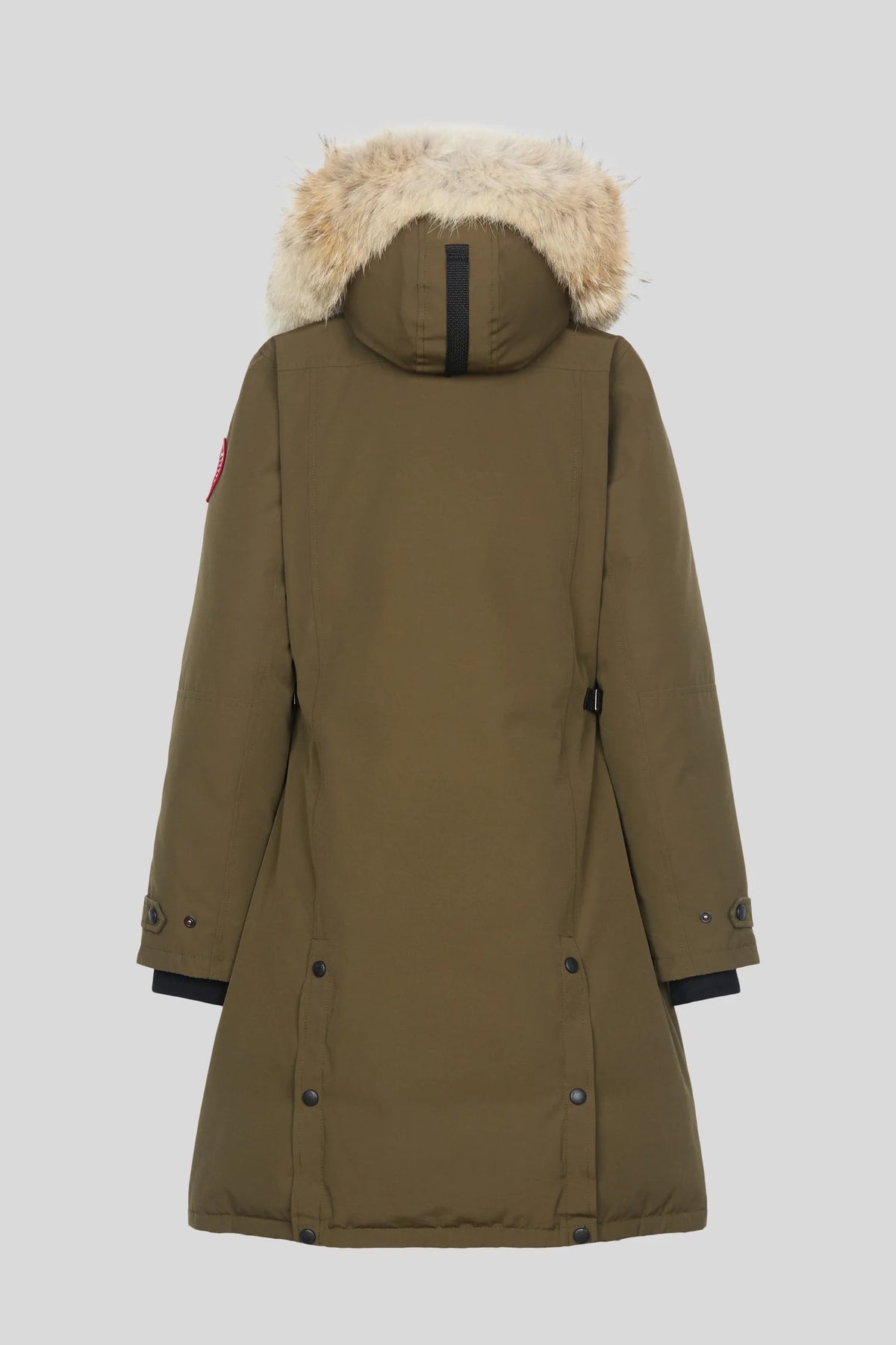 Canada Goose Olive Green Hooded Long Parka
