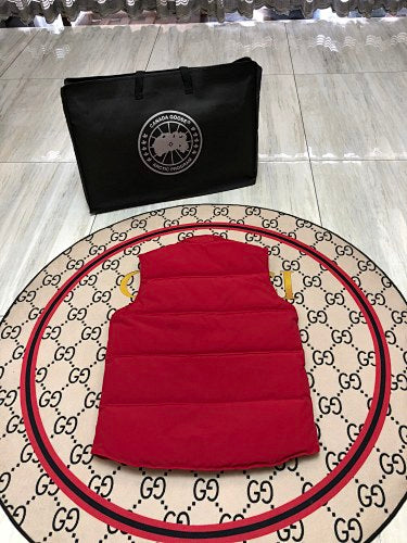 Canada Goose Red Logo Patch Quilted Puffer Vest
