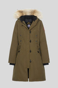 Canada Goose Olive Green Hooded Long Parka